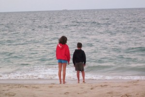 Celeste and Gavin at the beach